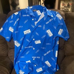 The office Dundermifflin paper clip Blue Visive